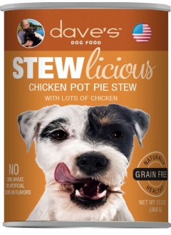 Dave's Stewlicious Chicken Pot Pie Canned Dog Food