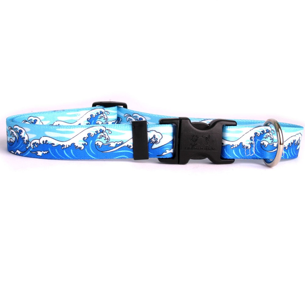 Yellow Dog Design Collar, Mystic Waves Blue