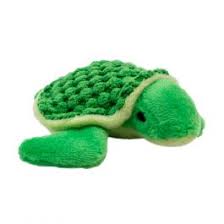 Tall Tails Plush Turtle with Squeaker, 4"