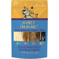Honey I'm Home Mega Muncher Variety Pack Honey Coated Buffalo Chews
