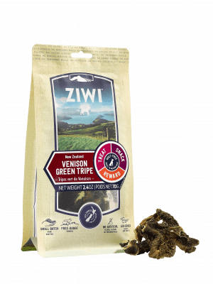 Ziwi Air-Dried Venison Green Tripe Dog Chews, 2.4 oz bag