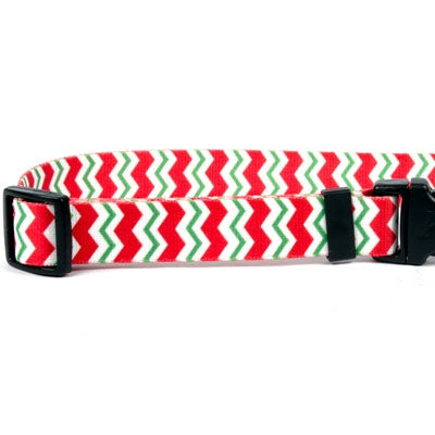 Yellow Dog Design Collar, Peppermint Chevron