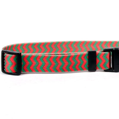 Yellow Dog Design Collar, Christmas Chevron